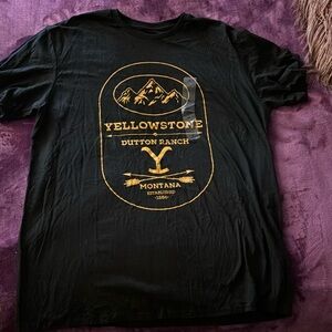 Yellowstone Dutton Ranch Black T-Shirt NWT XL